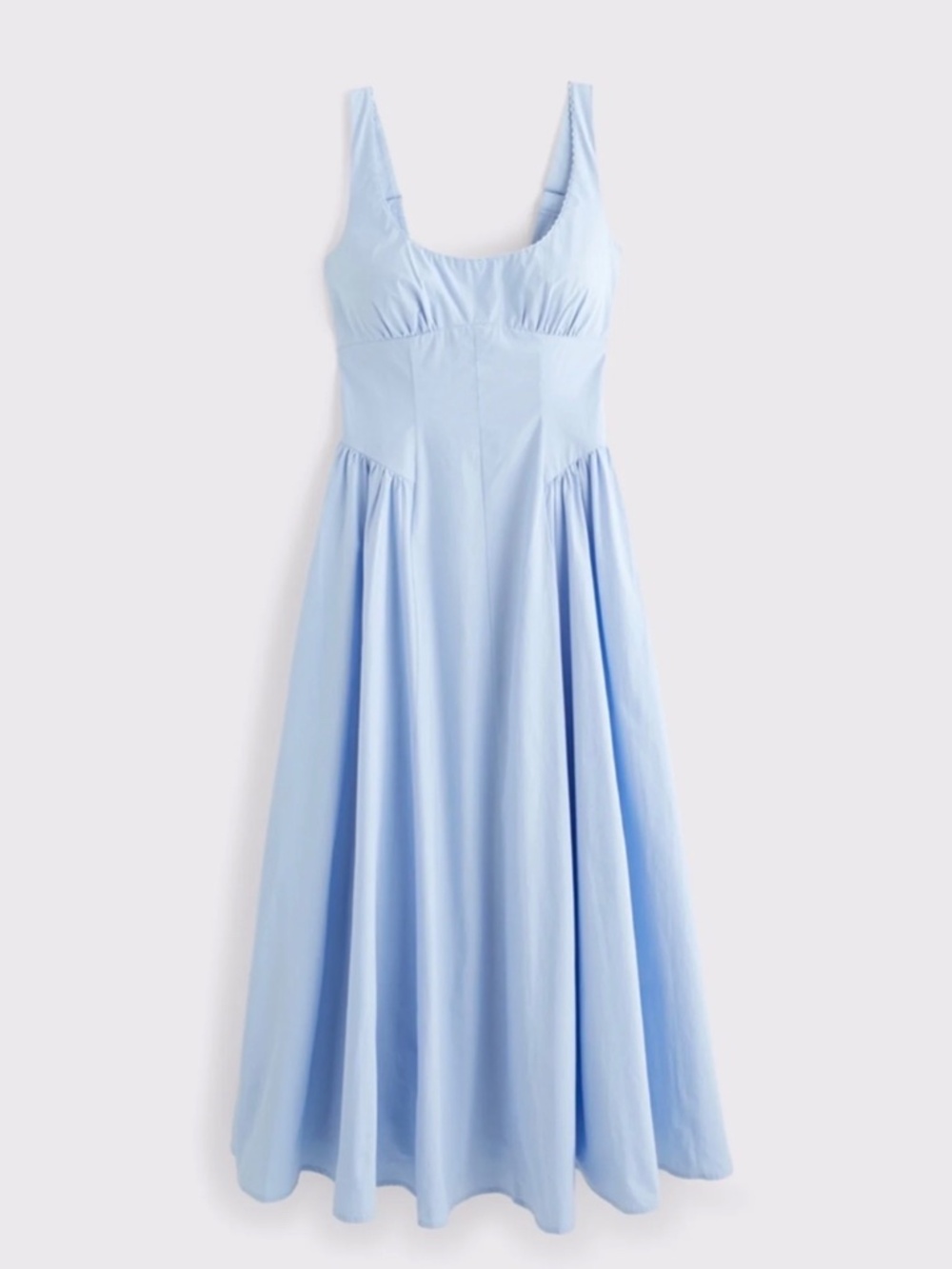 100% Cotton A&F Bra-Free Dylan Midi Dress